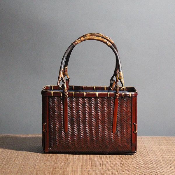 bamboo woven bag handbags box shape women retro tote small storage bag female summer beach bags bolsas mujer
bamboo woven bag handbags box shape women retro tote small storage bag female summer beach bags bolsas mujer