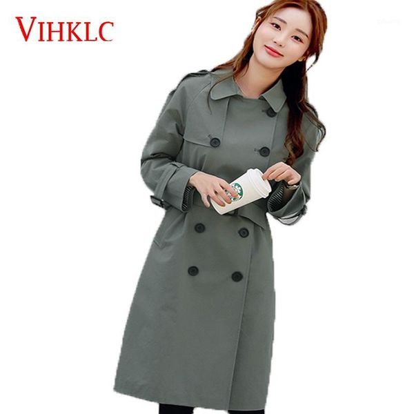 long korean windbreaker women 2020 spring autumn new fashion coat double breasted lapel loose casual slimming coat female w391, Tan;black
long korean windbreaker women 2020 spring autumn new fashion coat double breasted lapel loose casual slimming coat female w391, Tan;black