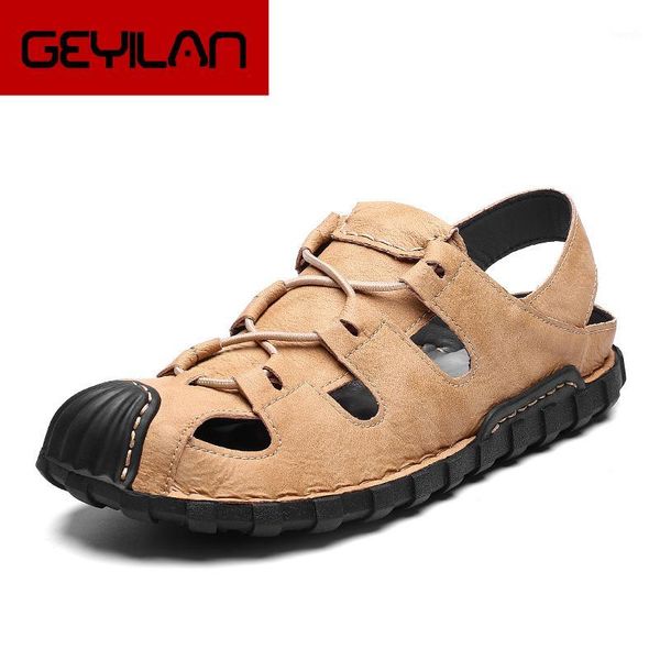 sandals classic men genuine leather slippers summer wear-resistant beach sandal lightweight flat rubber big size 39-481, Black
sandals classic men genuine leather slippers summer wear-resistant beach sandal lightweight flat rubber big size 39-481, Black