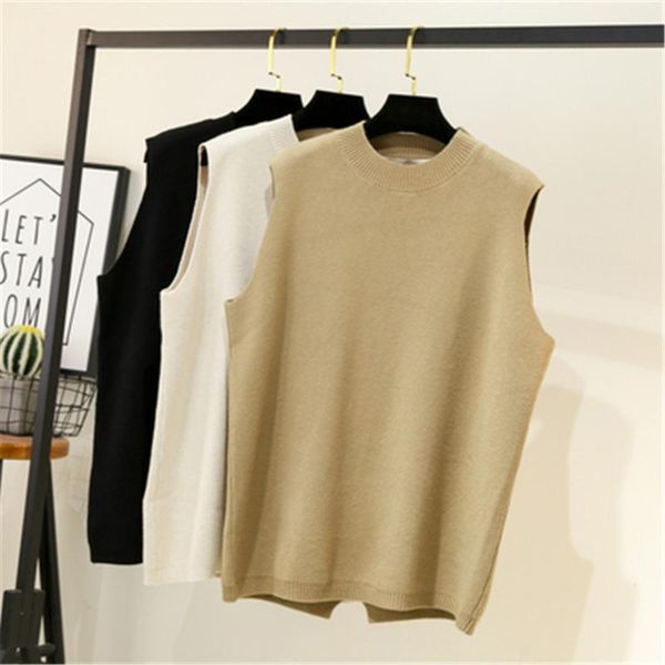 women's vests 2021 autumn winter oversize thick sweater vest women sleeveless warm pullovers female o-neck loose zy5266, Black;white
women's vests 2021 autumn winter oversize thick sweater vest women sleeveless warm pullovers female o-neck loose zy5266, Black;white