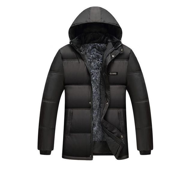men's down & parkas jacket coat autumn and winter middle-aged cotton padded with plush thick, Black
men's down & parkas jacket coat autumn and winter middle-aged cotton padded with plush thick, Black