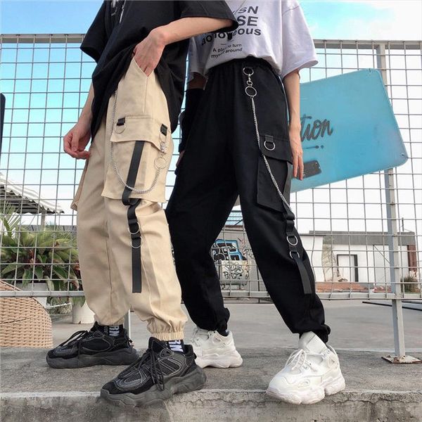 грузовые брюки женщины harajuku брюки цепные карманы joggers женщины брюки высокая эластичная талия хип-хоп safari стиль женского гарема, Black;white
грузовые брюки женщины harajuku брюки цепные карманы joggers женщины брюки высокая эластичная талия хип-хоп safari стиль женского гарема, Black;white