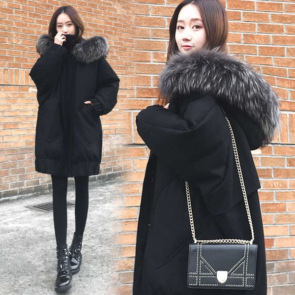 women's 2020 winter coat new mid long down woman cotton padded jacket parka for women ing, Black
women's 2020 winter coat new mid long down woman cotton padded jacket parka for women ing, Black