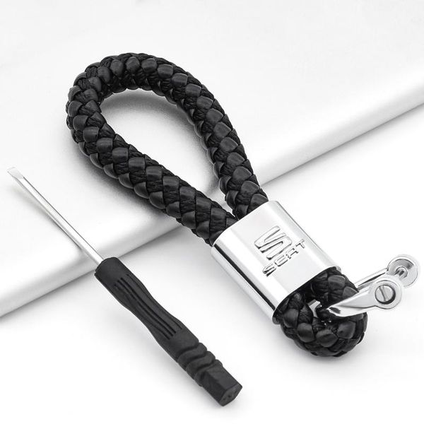 3d car logo keychain braided rope universal car key business pendant for seat- minimo ibiza leon exeo toledo altea mii tbl ibx, Silver
3d car logo keychain braided rope universal car key business pendant for seat- minimo ibiza leon exeo toledo altea mii tbl ibx, Silver