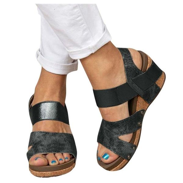 2021 high heels sandals wedge slippers women leather sandals plus size beach summer platform ankle, Black
2021 high heels sandals wedge slippers women leather sandals plus size beach summer platform ankle, Black
