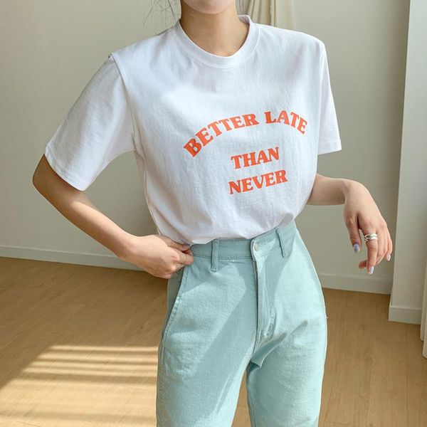 women's t-shirt vintage orange letter print oversize woman t-shirts o neck short-sleeved female 2021 summer casual tee, White
women's t-shirt vintage orange letter print oversize woman t-shirts o neck short-sleeved female 2021 summer casual tee, White