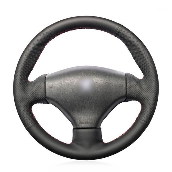 hand sew black artificial leather car steering wheel cover for 206 1998-2005 206 sw 2003-20051
hand sew black artificial leather car steering wheel cover for 206 1998-2005 206 sw 2003-20051