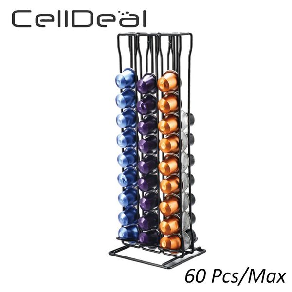 celldeal 60pcs capsules dispensing tower dispenser coffee pod holder stand fits nespresso capsule storage shelf q0109
celldeal 60pcs capsules dispensing tower dispenser coffee pod holder stand fits nespresso capsule storage shelf q0109