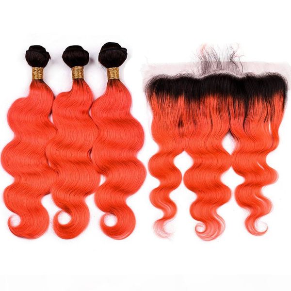 #1b orange ombre malaysian human hair 3bundles with frontal 4pcs lot body wave orange ombre lace frontal closure 13x4 with weave bundles, Black;brown
#1b orange ombre malaysian human hair 3bundles with frontal 4pcs lot body wave orange ombre lace frontal closure 13x4 with weave bundles, Black;brown