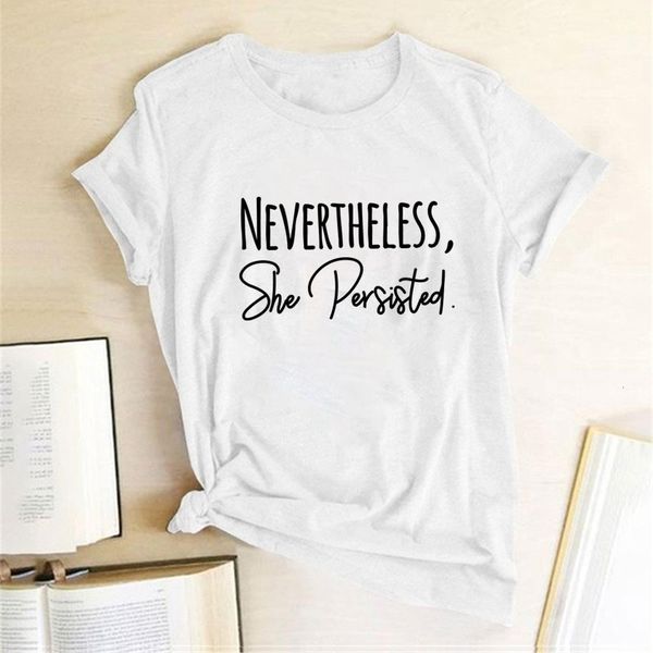 nevertheless she persisted print women t-shirt short sleeve cotton casual summer funny tees woman shirts for ladies girls, White
nevertheless she persisted print women t-shirt short sleeve cotton casual summer funny tees woman shirts for ladies girls, White