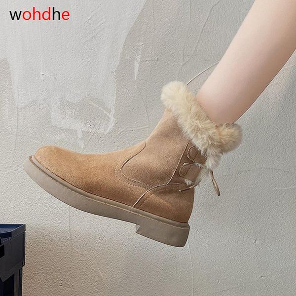 wohdhe women snow boots ankle shoes plush platform winter female botas flock cross-tied women shoes 2020 new, Black
wohdhe women snow boots ankle shoes plush platform winter female botas flock cross-tied women shoes 2020 new, Black