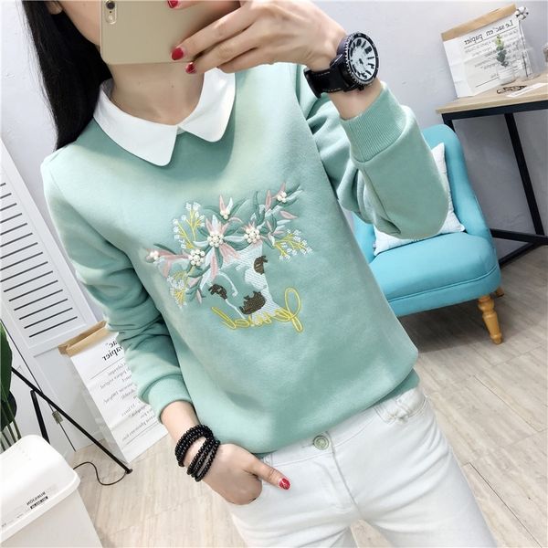 jbrkk new 3q54i 2019 fake two beads of embroidered fruit sweater nail pieces butter fruit green long sleeve sweater women autumn, Black
jbrkk new 3q54i 2019 fake two beads of embroidered fruit sweater nail pieces butter fruit green long sleeve sweater women autumn, Black