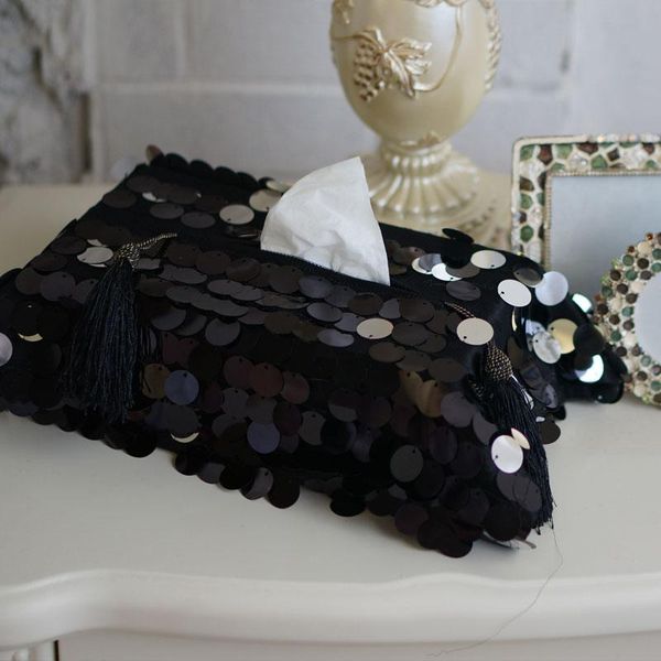 23x35cm black and white sequins paper towel handmade fashion cloth towel box car home accessories gift storage tissue box multi
23x35cm black and white sequins paper towel handmade fashion cloth towel box car home accessories gift storage tissue box multi