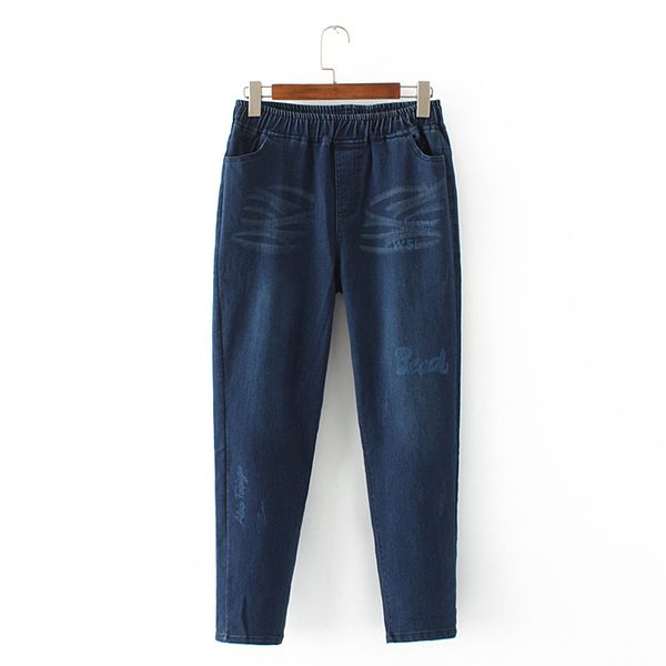 black-size blue more xl-4xl female letter printed brem stretchable casual skinny denim pants j4m4
black-size blue more xl-4xl female letter printed brem stretchable casual skinny denim pants j4m4