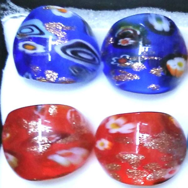 inlay murano glass rings with colorful colors flowers, lampwork art glass, unique flower ring mixed design pack of 12fac, Silver
inlay murano glass rings with colorful colors flowers, lampwork art glass, unique flower ring mixed design pack of 12fac, Silver