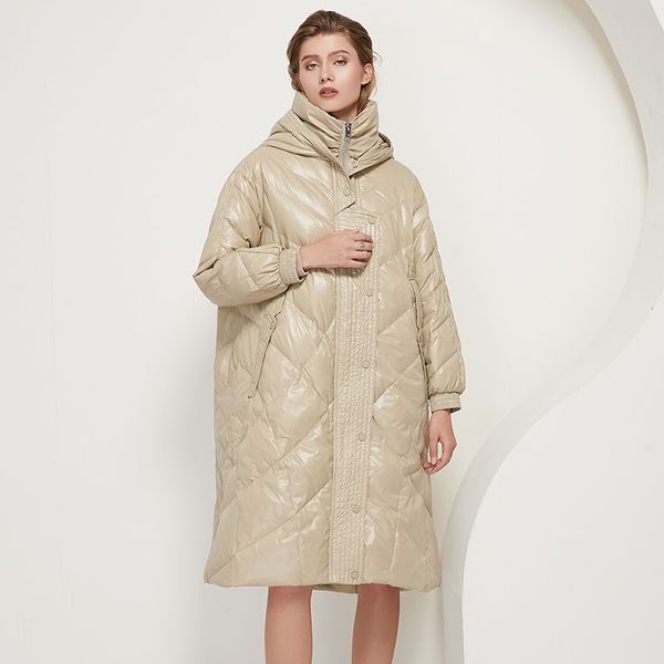 women down jacket aachoae fashion long hooded down women hooded collar white duck jacket solid long sleeve pocket chic coat outw, Black
women down jacket aachoae fashion long hooded down women hooded collar white duck jacket solid long sleeve pocket chic coat outw, Black