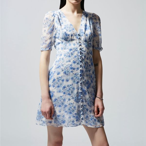 french the kooples spring summer 2020 new chiffon v-neck small breasted print short spring and summer skirt new medium skirt sleeve mid dres, Black;gray
french the kooples spring summer 2020 new chiffon v-neck small breasted print short spring and summer skirt new medium skirt sleeve mid dres, Black;gray