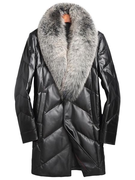 men's leather & faux genuine jacket men down jackets 2021 winter fur collar sheepskin coat plus size p-13-16188-1 my1579, Black
men's leather & faux genuine jacket men down jackets 2021 winter fur collar sheepskin coat plus size p-13-16188-1 my1579, Black