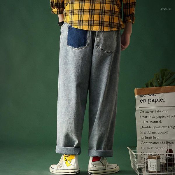 men women vintage hip hop skateboard denim pants couple japan loose wide leg jeans men autumn fahsion joggers erkek kot pantolon1, Blue
men women vintage hip hop skateboard denim pants couple japan loose wide leg jeans men autumn fahsion joggers erkek kot pantolon1, Blue