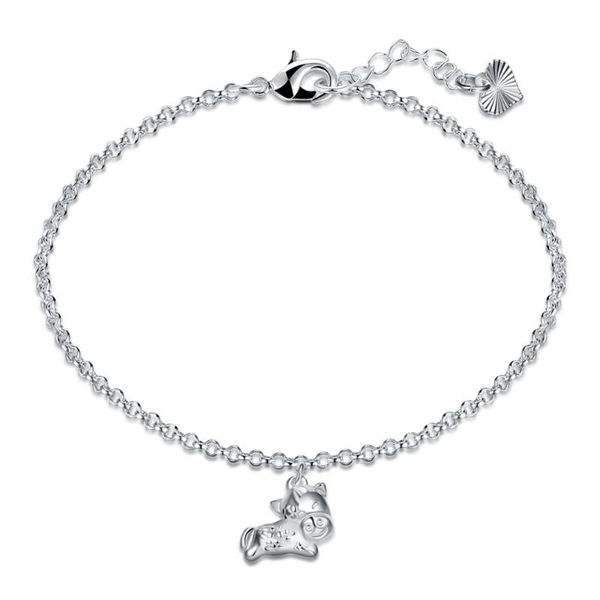 charm bracelets style 925 sterling silver bracelet creative chinese ornaments zodiac series horse pendant, Golden;silver
charm bracelets style 925 sterling silver bracelet creative chinese ornaments zodiac series horse pendant, Golden;silver