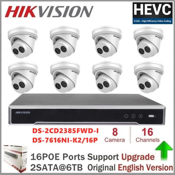 hikvision video surveillance kit cctv system 8mp ip camera turret network camera 2 behavior analysis security h.265 
hikvision video surveillance kit cctv system 8mp ip camera turret network camera 2 behavior analysis security h.265