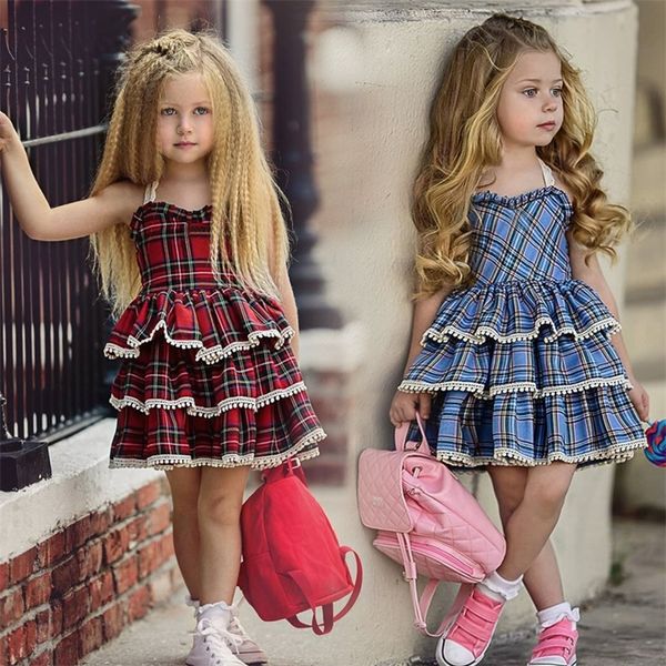 eachin girls dresses new red plaid print tutu party camisole dress summer sleeveless princess dress baby children's clothing y200623, Red;yellow
eachin girls dresses new red plaid print tutu party camisole dress summer sleeveless princess dress baby children's clothing y200623, Red;yellow