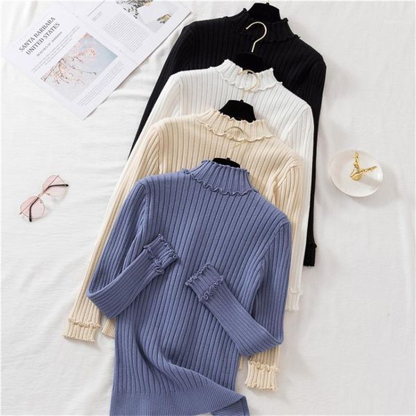 autumn winter clothes women ruffle turtleneck sweater knitted pullover slim fit jumper basic underwear ropa mujer invierno 20211, White;black
autumn winter clothes women ruffle turtleneck sweater knitted pullover slim fit jumper basic underwear ropa mujer invierno 20211, White;black