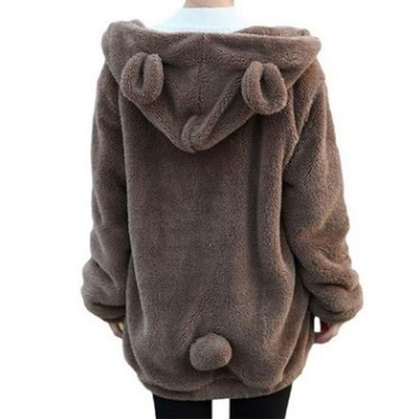 women hoodie zipper up loose fuffy teddy hoody sweatshirts autumn cute animal bear ear outwear coats harakuju wdc3316 y200608, Black
women hoodie zipper up loose fuffy teddy hoody sweatshirts autumn cute animal bear ear outwear coats harakuju wdc3316 y200608, Black