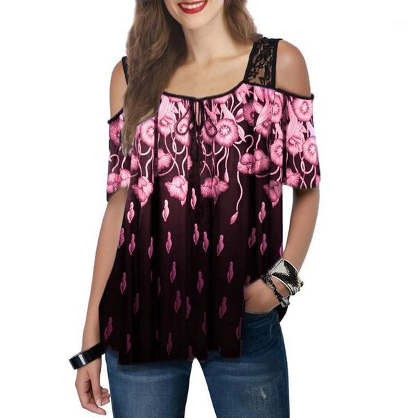 women's blouses & shirts off shoulder women's floral print shirt 2021 strap lace patchwork female casual short sleeve loose s, White
women's blouses & shirts off shoulder women's floral print shirt 2021 strap lace patchwork female casual short sleeve loose s, White