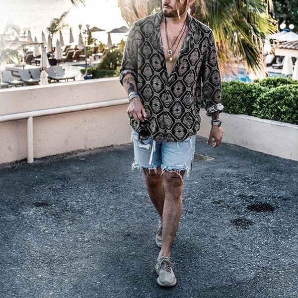 men shirt blouse long sleeve men's loose casual daily leopard print print wild shirt autumn casual handsome1, White;black
men shirt blouse long sleeve men's loose casual daily leopard print print wild shirt autumn casual handsome1, White;black
