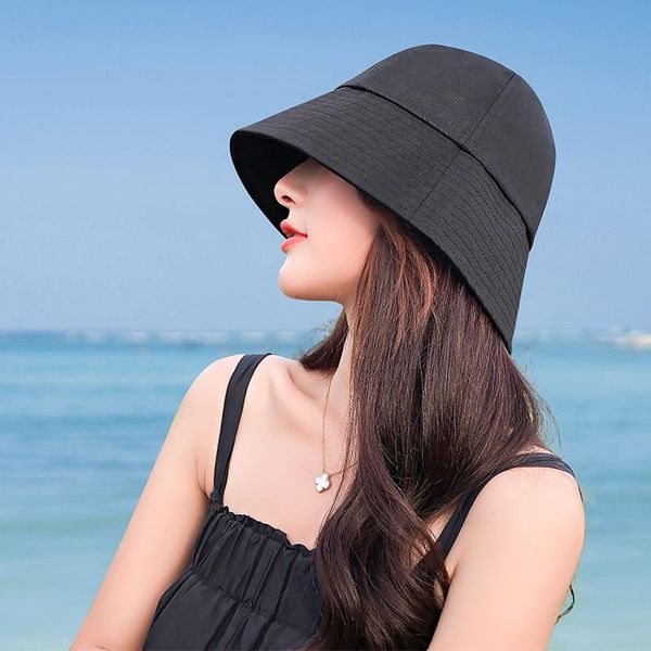 black white solid bucket hat bob caps hip hop gorros men women summer panama cap beach sun fishing boonie hat, Blue;gray
black white solid bucket hat bob caps hip hop gorros men women summer panama cap beach sun fishing boonie hat, Blue;gray