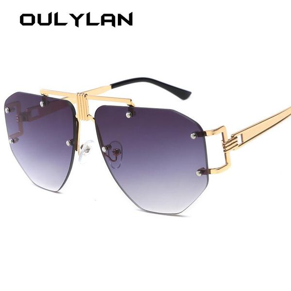 sunglasses oulylan vintage rimless women men gradient clear sun glasses shades female oversized sunglass uv400 metal eyewear, White;black
sunglasses oulylan vintage rimless women men gradient clear sun glasses shades female oversized sunglass uv400 metal eyewear, White;black