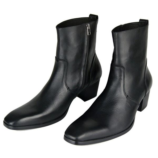 boots plus size 46 black mid-calf cowboy men fashion side zip pointed toe high heels genuine leather work man footwear
boots plus size 46 black mid-calf cowboy men fashion side zip pointed toe high heels genuine leather work man footwear