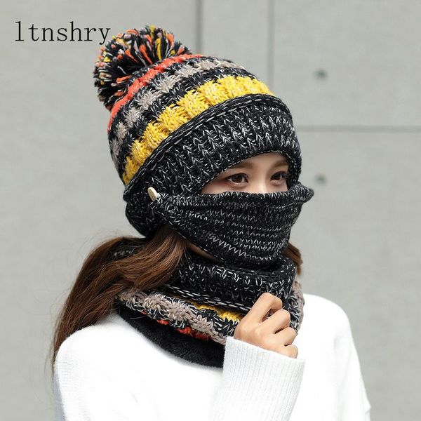 set 3 anti-fog hats women winter beanies velvet thick bib mask skullies beanie hat dustproof hats female warm knitted wool cap, Blue;gray
set 3 anti-fog hats women winter beanies velvet thick bib mask skullies beanie hat dustproof hats female warm knitted wool cap, Blue;gray