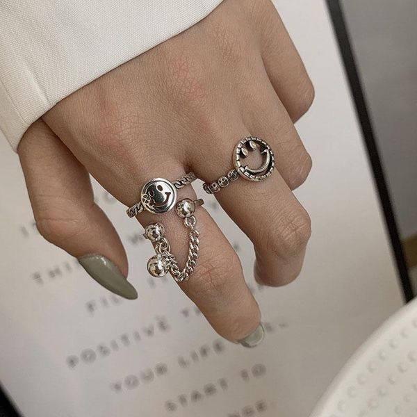 hollow smiling face thai silver color ring minimalist round ball tassel open ring fo party gifts s-r645, Golden;silver
hollow smiling face thai silver color ring minimalist round ball tassel open ring fo party gifts s-r645, Golden;silver