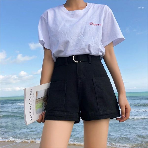 s-xl 3 colors 2019 summer korean style high waist shorts feminino denim shorts black jeans womens casual a line (z6282)1, White;black
s-xl 3 colors 2019 summer korean style high waist shorts feminino denim shorts black jeans womens casual a line (z6282)1, White;black