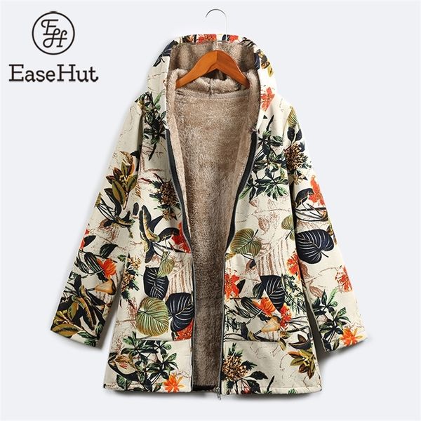 easehut 5xl plus size women spring parkas coats vintage floral print thin fleece winter jacket female hooded warm streetwear 201210, Black
easehut 5xl plus size women spring parkas coats vintage floral print thin fleece winter jacket female hooded warm streetwear 201210, Black