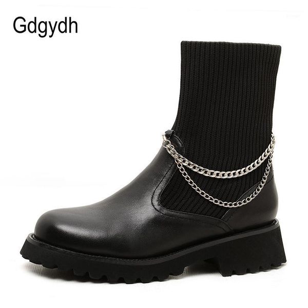 boots gdgydh 2021 classic cow leather ankle for women metal chain chunk heel comfortable black gothic style spring shoe1
boots gdgydh 2021 classic cow leather ankle for women metal chain chunk heel comfortable black gothic style spring shoe1