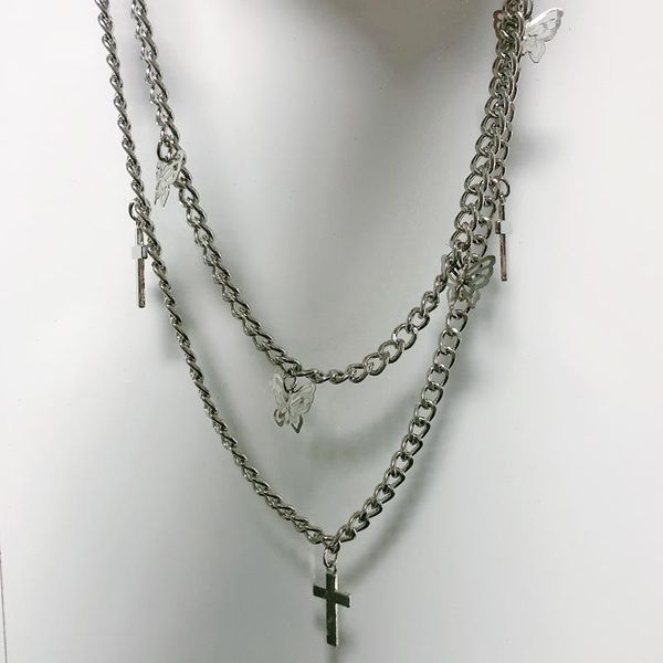 подвеска sohot punk двухслойных металлических цепей кисточкая крест бабочка женщина люди unisex choker ожерелье для партии ювелирных изделий, Black;white
подвеска sohot punk двухслойных металлических цепей кисточкая крест бабочка женщина люди unisex choker ожерелье для партии ювелирных изделий, Black;white