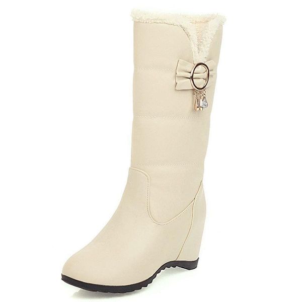 shoes wedge boots thigh high heels high round toe booties ladies over-the-knee large size padded low elegant, Black
shoes wedge boots thigh high heels high round toe booties ladies over-the-knee large size padded low elegant, Black