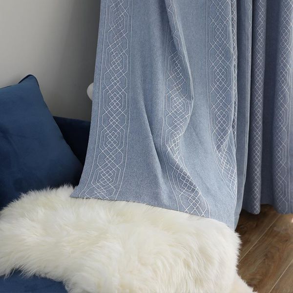 nordic ins style modern minimalist chenille jacquard high shading blue color coffee chenille curtains for living room bedroom
nordic ins style modern minimalist chenille jacquard high shading blue color coffee chenille curtains for living room bedroom