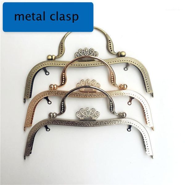 bag parts & accessories 27cm women diy handbag making design metal clasp purse frame 10pcs/lot knurling with handle1, Black
bag parts & accessories 27cm women diy handbag making design metal clasp purse frame 10pcs/lot knurling with handle1, Black