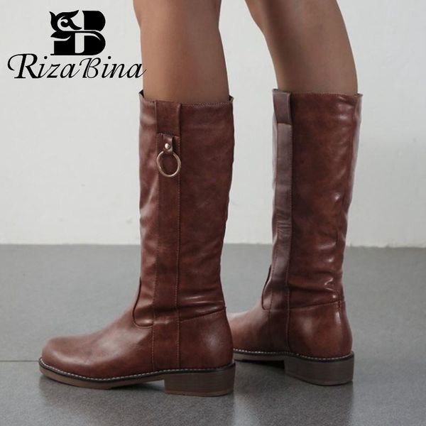 rizabina women fashion warm black boots daily motorcycle boots winter brand mid calf footwear size 34-43
rizabina women fashion warm black boots daily motorcycle boots winter brand mid calf footwear size 34-43