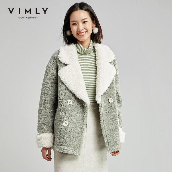 vimly искусственного меха куртки женщин элегантный нагрудные двойной брестед карманы контраст винтаж зима толстые теплый женский ветровки 30, Black
vimly искусственного меха куртки женщин элегантный нагрудные двойной брестед карманы контраст винтаж зима толстые теплый женский ветровки 30, Black