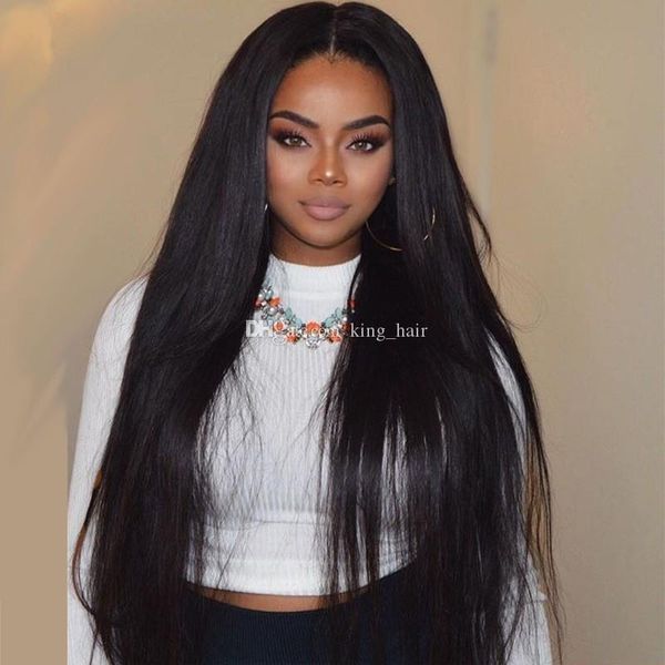 middle part silky straight virgin human hair wig 130% density full lace wigs brazilian 9a straight hair lace front wig for black woman, Black;brown
middle part silky straight virgin human hair wig 130% density full lace wigs brazilian 9a straight hair lace front wig for black woman, Black;brown