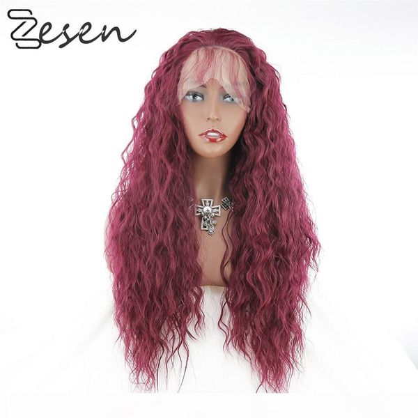 zesen 13x4 lace front wig 99j dark wine colored curly wigs part hair wig for women, Black
zesen 13x4 lace front wig 99j dark wine colored curly wigs part hair wig for women, Black