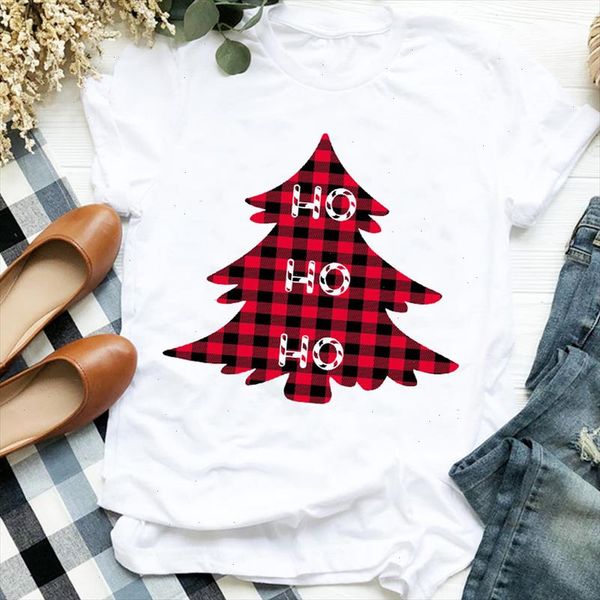 women lady cartoon plaid tree print printing merry christmas womens clothes shirt t tee for tshirt female graphic t shirt, White
women lady cartoon plaid tree print printing merry christmas womens clothes shirt t tee for tshirt female graphic t shirt, White