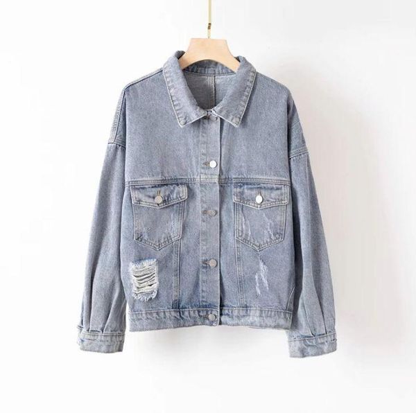 hcbless new denim jacket women's 2020 autumn new washed hole loose denim jacket wild women's, Black;brown
hcbless new denim jacket women's 2020 autumn new washed hole loose denim jacket wild women's, Black;brown