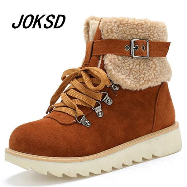 joksd новые женщины boots зашнуровать твердая вскользь ботильоны ботильоны круглый toe женщин обувь зимой снег теплый zh14, Black
joksd новые женщины boots зашнуровать твердая вскользь ботильоны ботильоны круглый toe женщин обувь зимой снег теплый zh14, Black