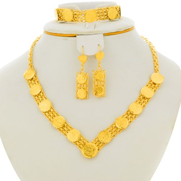 gold color & copper necklace earrings bracelet wedding birthday party gift coins jewelry set for women 201222, Slivery;crystal
gold color & copper necklace earrings bracelet wedding birthday party gift coins jewelry set for women 201222, Slivery;crystal